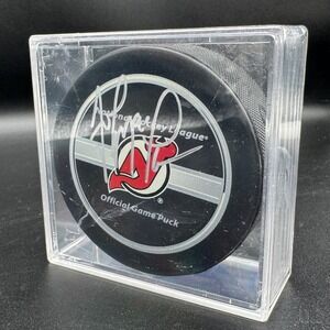 John MacLean Signed New Jersey Devils NHL Official Game Puck Autographed #15